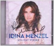 Idina Menzel Autographed Holiday Wishes CD Album - JSA