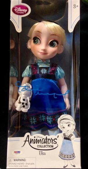IDINA MENZEL signed FROZEN Animator's Collection Doll w/ PSA/DNA Elsa + Proof