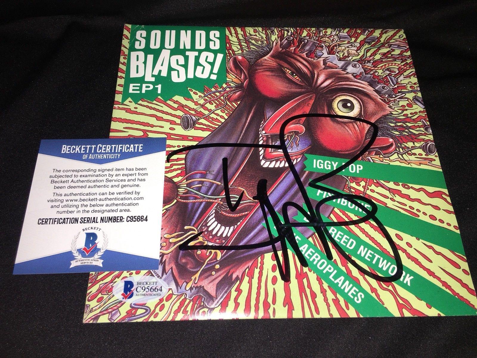 Iggy Pop Signed Sound Blasts 7" Album Cover Vinyl Iggy and ...