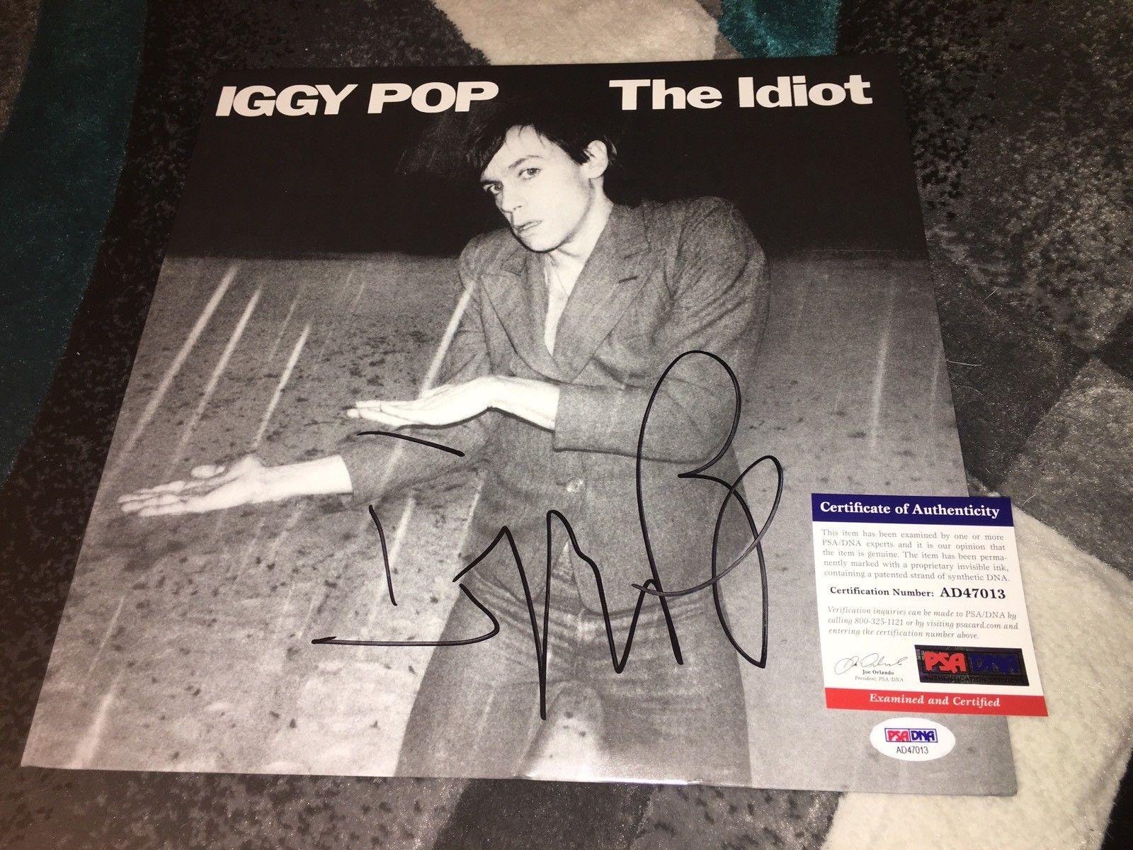 Iggy Pop Signed The Idiot Vinyl Album Iggy and the Stooges PSA/DNA