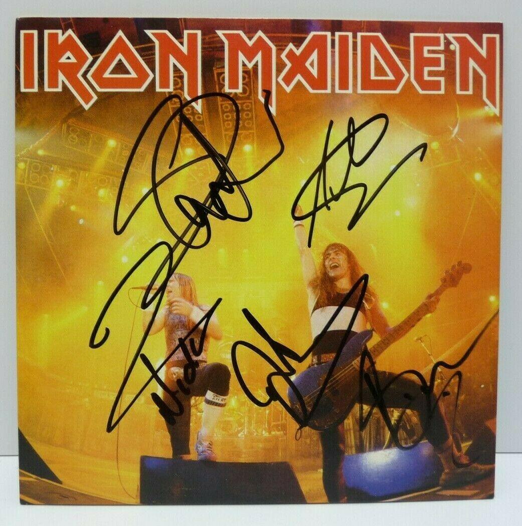 Iron Maiden band Signed Autographed A4 Photo Print Poster Memorabilia ticket