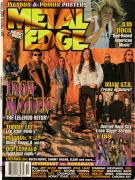Iron Maiden Nicko Dave Signed Metal Edge Magazine Cover AFTAL UACC RD COA