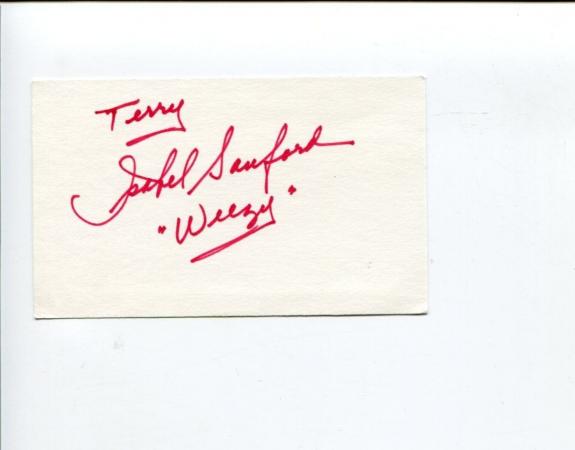 Isabel Sanford The Jeffersons All in the Family Rare Signed Autograph