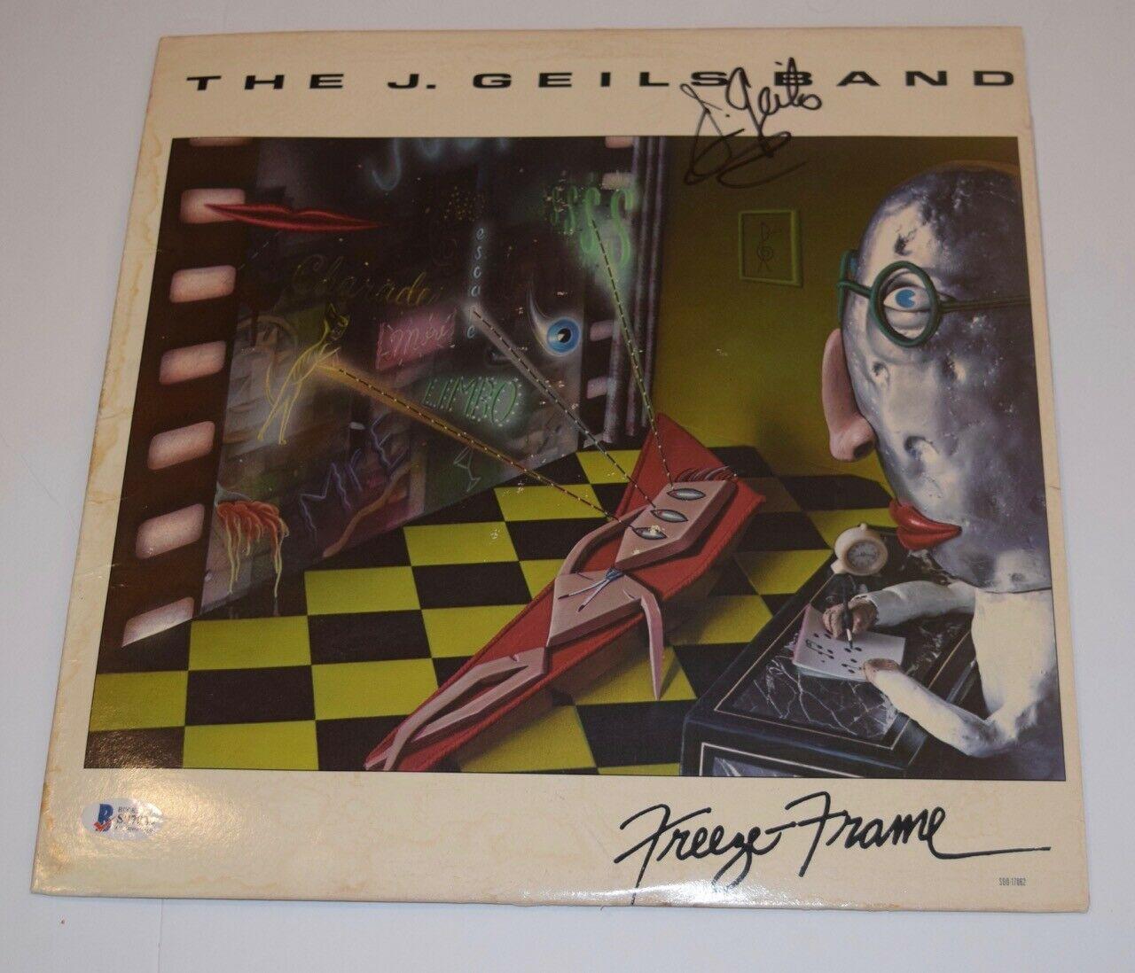 J Geils Signed Autograph The J Geils Band Freeze Frame Record Album Beckett Coa