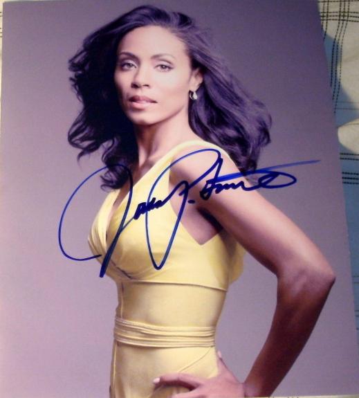 Jada Pinkett Smith Signed Autograph Sexy Yellow Dress Busty Hot Body 8x10 Photo
