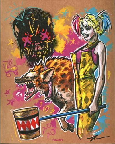 Jake Geiger Batman Signed 8x10 Harley Quinn Fan Art Print LE #766/2000