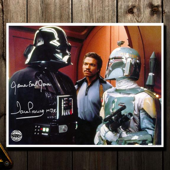 James Earl Jones & David Prowse DARTH VADAR Star Wars Boba Fett Signed 11x14 Photo