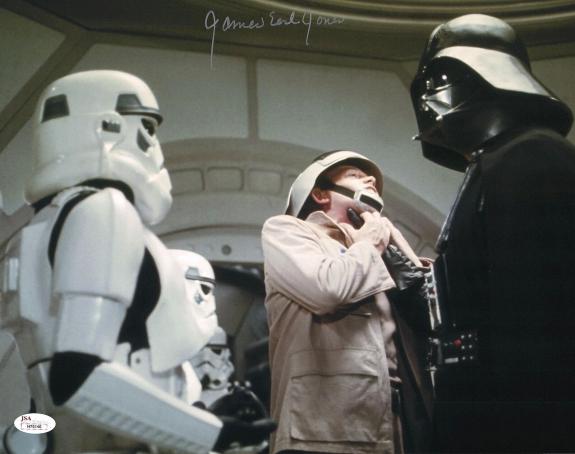 James Earl Jones Signed Star Wars Darth Vader 11x14 Slvr Photo James Spence JSA