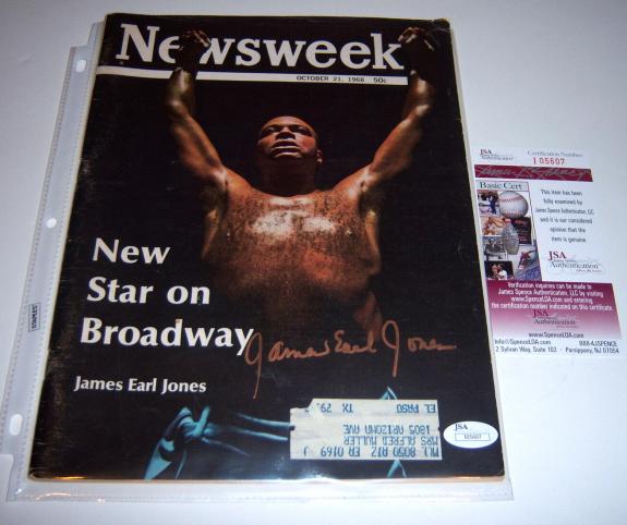 James Earl Jones Theres A New Star On Broadway Jsa/coa Signed Newsweek Magazine