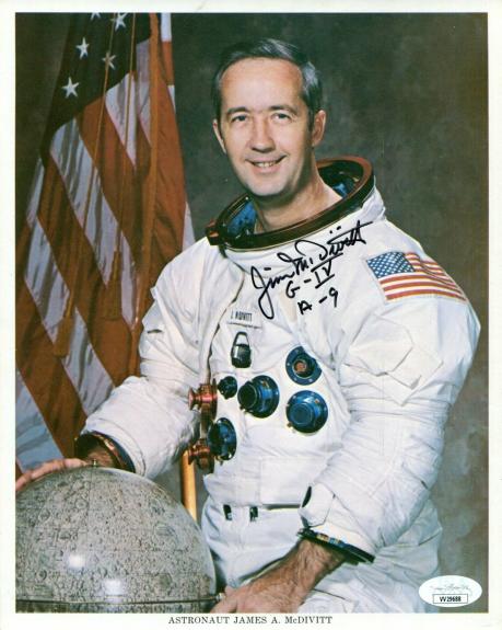 James Jim McDivitt NASA Gemini 4 Apollo 9 Astronaut Signed Autograph Photo JSA