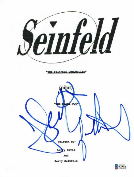 Jason Alexander Jerry Seinfeld Signed Seinfeld Auto Pilot Full Script Beckett 4