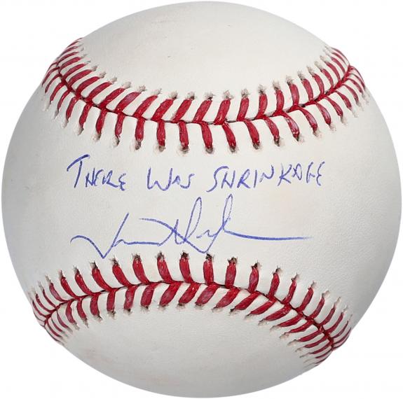 Jason Alexander Seinfeld Autographed Baseball with "Shrinkage" Inscription