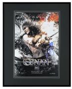 Jason Momoa Signed Framed 16x20 Conan the Barbarian Poster Display