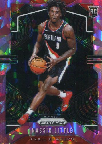 Nassir Little 2019-20 Panini Prizm Pink Cracked Ice Rookie Card