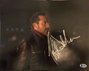 Jeffrey Dean Morgan Signed 11x14 Photo Walking Dead Beckett Bas Autograph Auto A