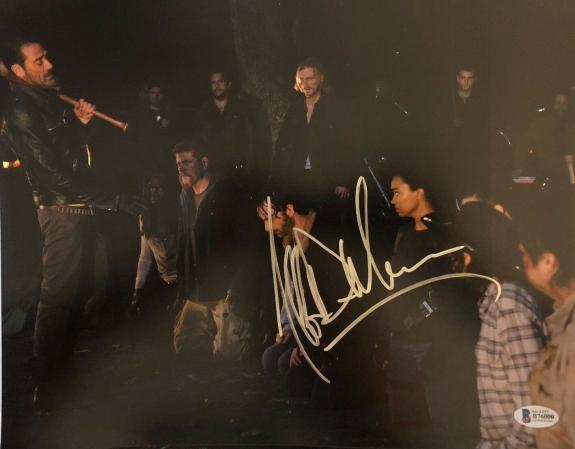 Jeffrey Dean Morgan Signed 11x14 Photo Walking Dead Beckett Bas Autograph Auto B