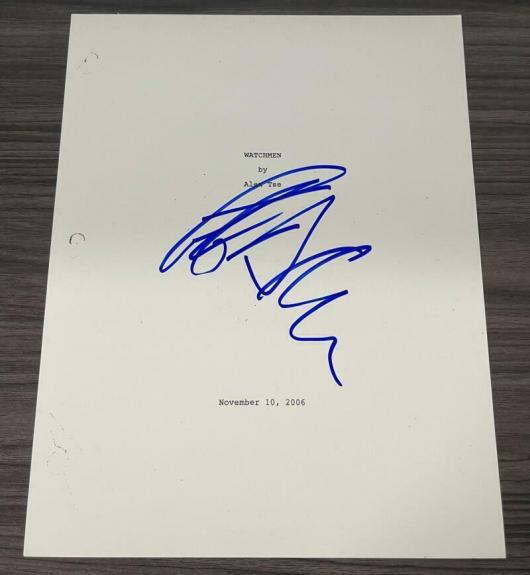 Jeffrey Dean Morgan Signed Watchmen Full Script Authentic Autograph Coa