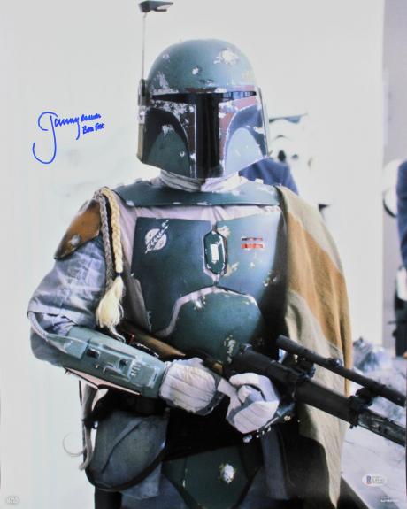 Jeremy Bulloch Star Wars Boba Fett Signed 16x20  Licensed Topps Photo BAS Wit 2