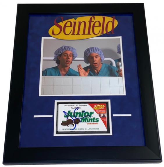 Jerry Seinfeld Signed Junior Mints Framed Display Authentic Autograph Beckett