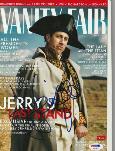JERRY SEINFELD Signed Vanity Fair Magazine with PSA COA (NO Label)