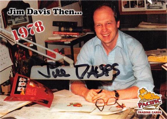 Jim Davis autographed trading card (Garfield Artist Creator) 2004 Pacific #13