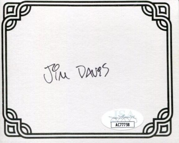Jim Davis Garfield Author Comic Strip Cartoonist Signed Autograph Bookplate JSA