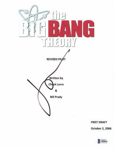 Jim Parsons Signed Autograph The Big Bang Theory Script Beckett