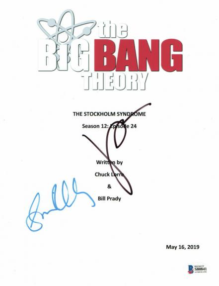 Jim Parsons Simon Helberg Signed Autograph The Big Bang Theory Script Beckett
