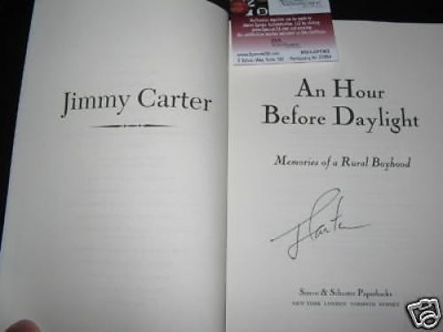 Jimmy Carter An Hour Before Daylit Jsa/coa Signed Book