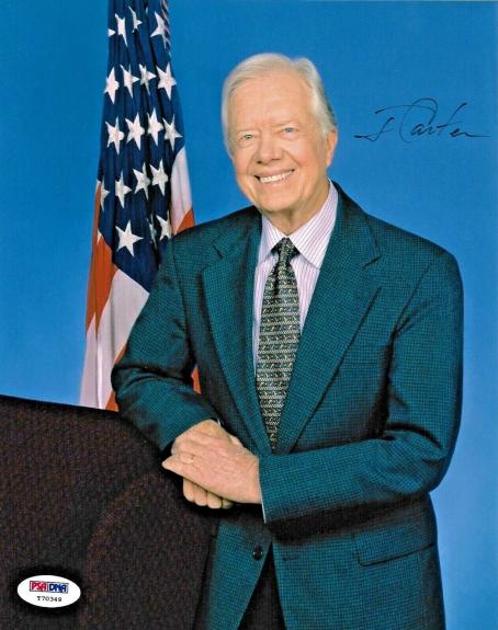 Jimmy Carter PRESIDENTIAL 39th US PRESIDENT Signed Auto 8x10 Photo PSA/DNA COA