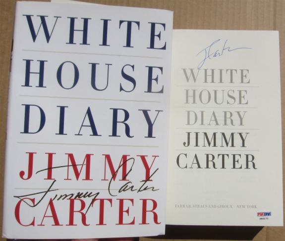 Jimmy Carter signed book White House Diary 1st Print PSA/DNA Authentic