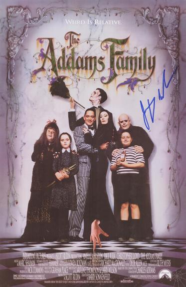 Jimmy Workman Signed The Addams Family 11x17 Movie Poster (In Blue)