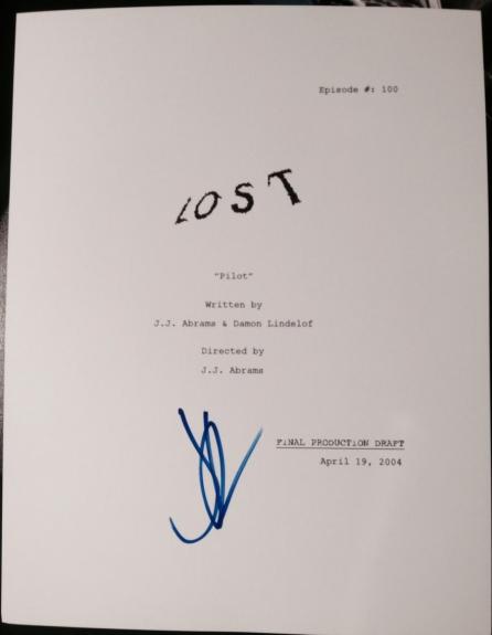 J.j. Abrams Signed Autograph "lost" Rare 70 Page Pilot Episode Script With Coa
