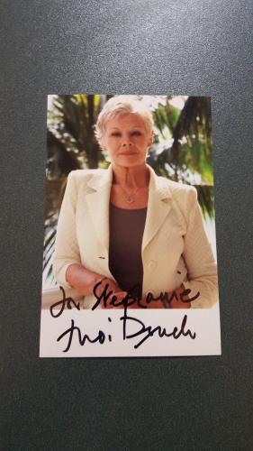 Dame Judi Dench-signed photo - JSA coa - 12