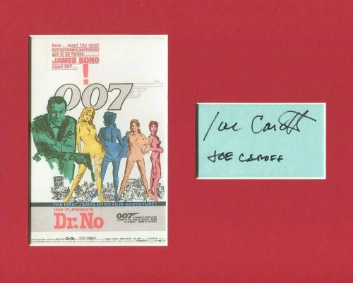 Joe Caroff James Bond Logo 007 Designer Creator Signed Autograph Photo Display
