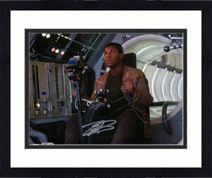 John Boyega Star Wars The Last Jedi Autographed 8" x 10" Finn Flying Photograph - Topps Authentic
