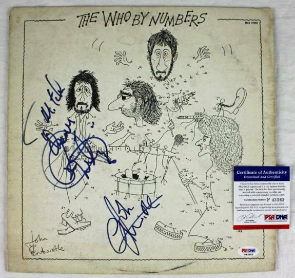 John Entwistle Roger Daltrey The Who Signed Album Cover W/ Vinyl PSA/DNA #P43563