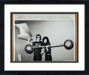 John Lennon Yoko Ono The Beatles Original Type 1 Wire News Photo 8x10