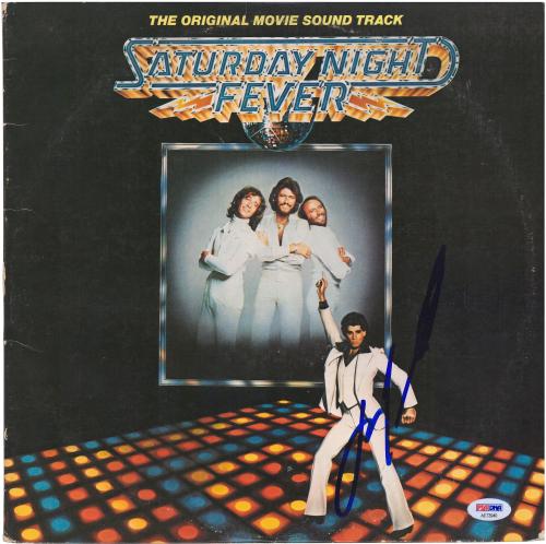 John Travolta Saturday Night Fever Autographed Soundtrack - PSA