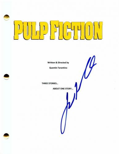 John Travolta Signed Autograph Pulp Fiction Full Movie Script -quentin Tarantino