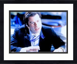 John Travolta Signed Autographed 11X14 Photo Pulp Fiction Vincent JSA U76373