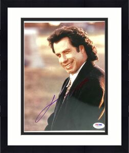John Travolta Signed Photo 8x10 Michael Grease Pulp Fiction Autograph PSA/DNA 1