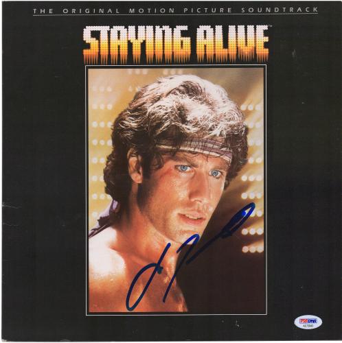 John Travolta Staying Alive Autographed Official Soundtrack - PSA