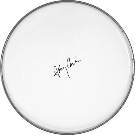 Johnny Cash Autographed Facsimile Signed Clear Drumhead
