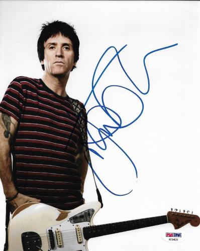 Johnny Marr The Smiths Band Guitar Signed 8x10 Auto Photo PSA/DNA (B)