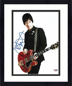 Johnny Marr The Smiths Band Guitar Signed 8x10 Auto Photo PSA/DNA (C)