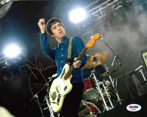 Johnny Marr The Smiths Band Guitar Signed 8x10 Auto Photo PSA/DNA (G)