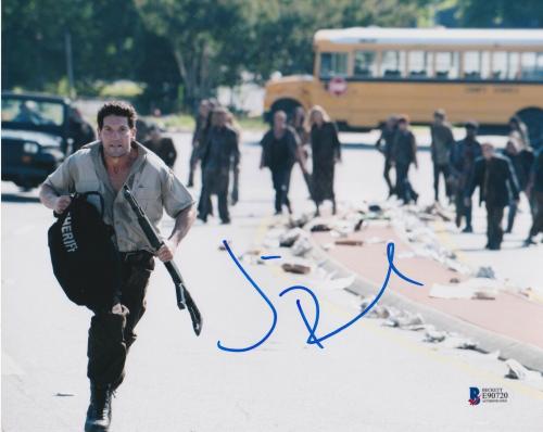 Jon Bernthal Signed 8x10 Photo Fury Walking Dead Beckett Bas Autograph Auto P