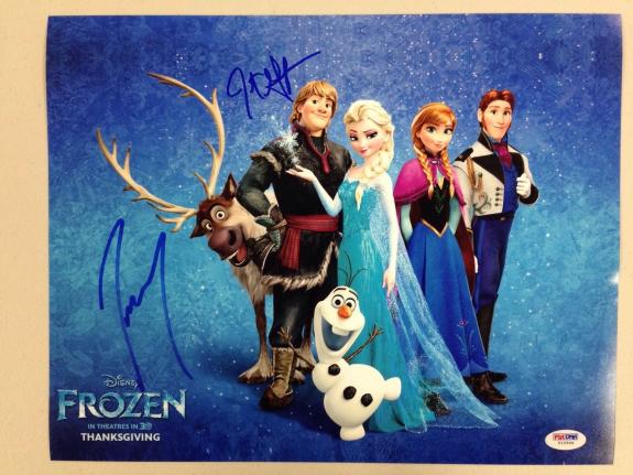 Josh Gad And Jonathan Groff Signed Frozen 11x14 Movie Photo PSA/DNA Autograph