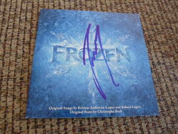 Josh Gad Olaf Disney Frozen Autographed Signed CD Book PSA Guaranteed